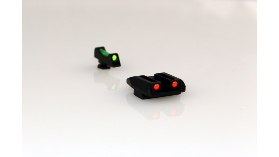 Williams Gun Sight Self Defense Pistol Sights, Glock 42 &amp; 43, Green/Red, 71033