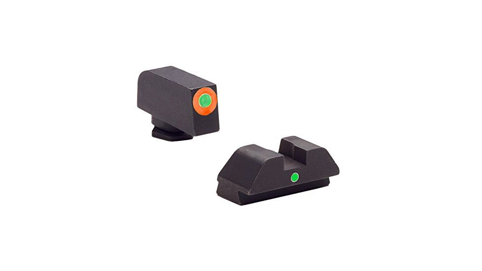 Wilson Combat AmeriGlo Snag Free Front Sight, Green Tritium with Orange Outline, .170in, 8390T170