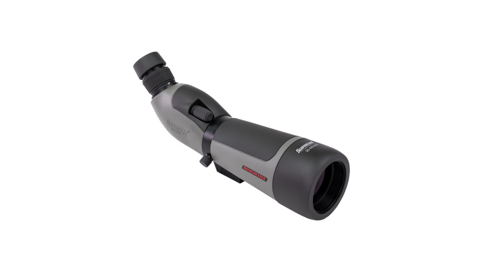 Winchester Supreme Optics W20-60x65mm Spotting Scope, Black/Gray, WQ-SS-SPRM12-20-60x65