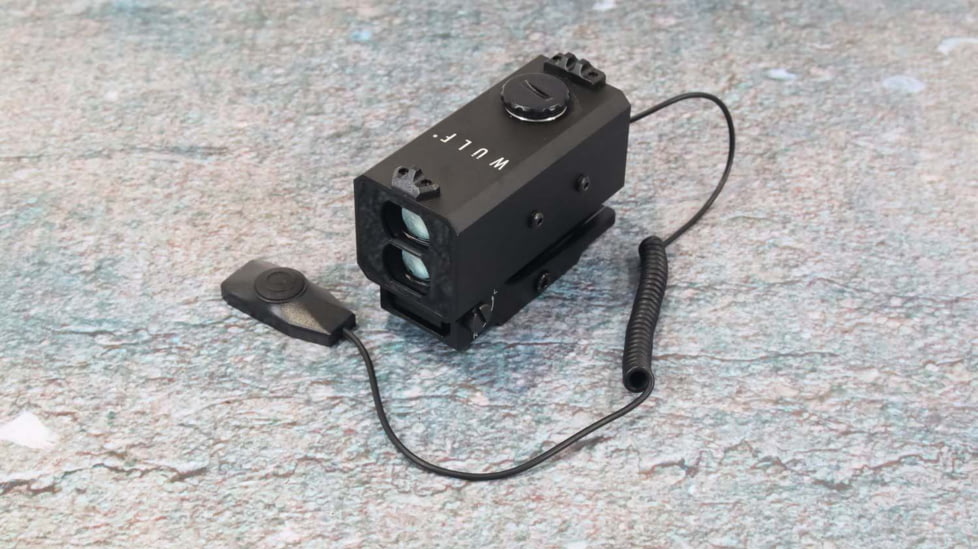 Wulf Optics Arrow 1200m OLED Picatinny Mountable Laser Rangefinder, Black, WU2060