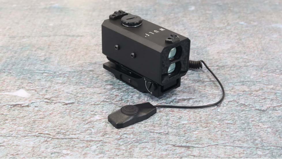 Wulf Optics Arrow 1200m OLED Picatinny Mountable Laser Rangefinder, Black, WU2060