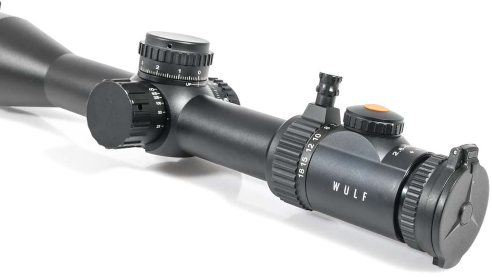 Wulf Optics Defender 2.8-18x50 Rifle Scope, 34mm Tube, Second Focal Plane, MOA Reticle, Black, WU9151