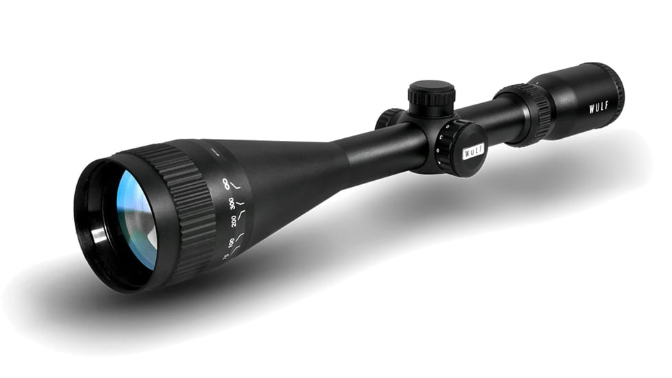 Wulf Optics Fireball LR 4-16x50mm 1 inch Tube Rifle Scope, Second Focal Plane, Half Mil-Dot Reticle, Black, WU9116