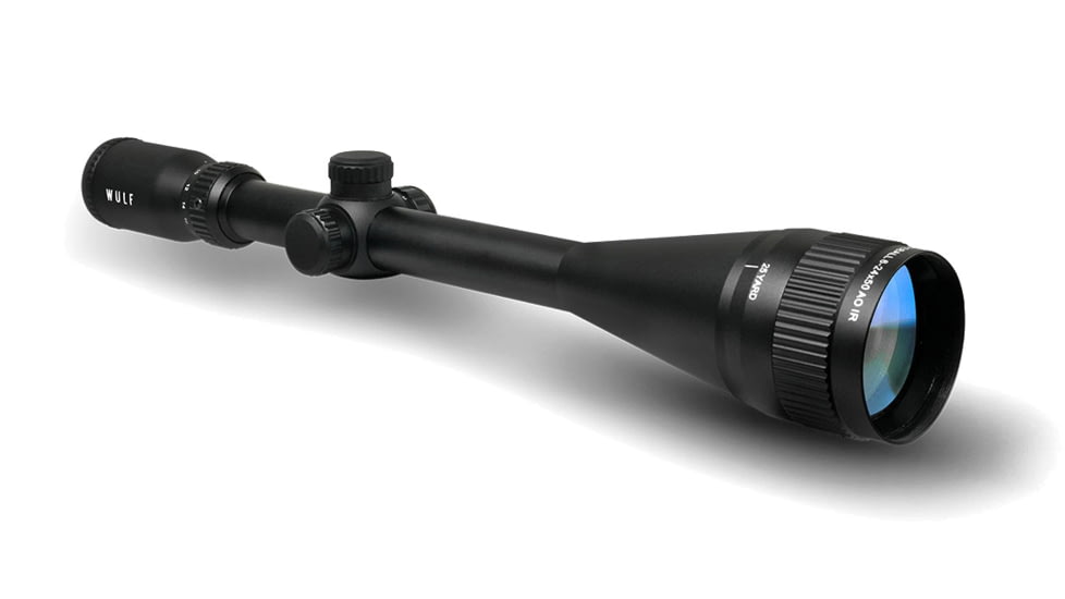 Wulf Optics Fireball LR 6-24x50mm 1 inch Tube Rifle Scope, Second Focal Plane, Half Mil-Dot Reticle, Black, WU9117