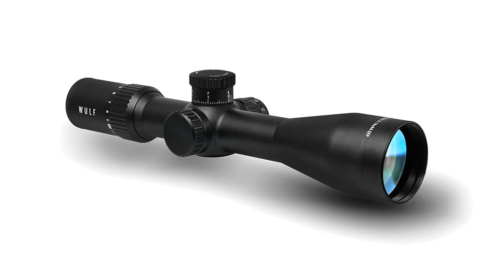 Wulf Optics Hurricane Compact 4-14x44mm 30mm Tube Rifle Scope, Second Focal Plane, W-MIL1 Illuminated Reticle, Black, WU9115