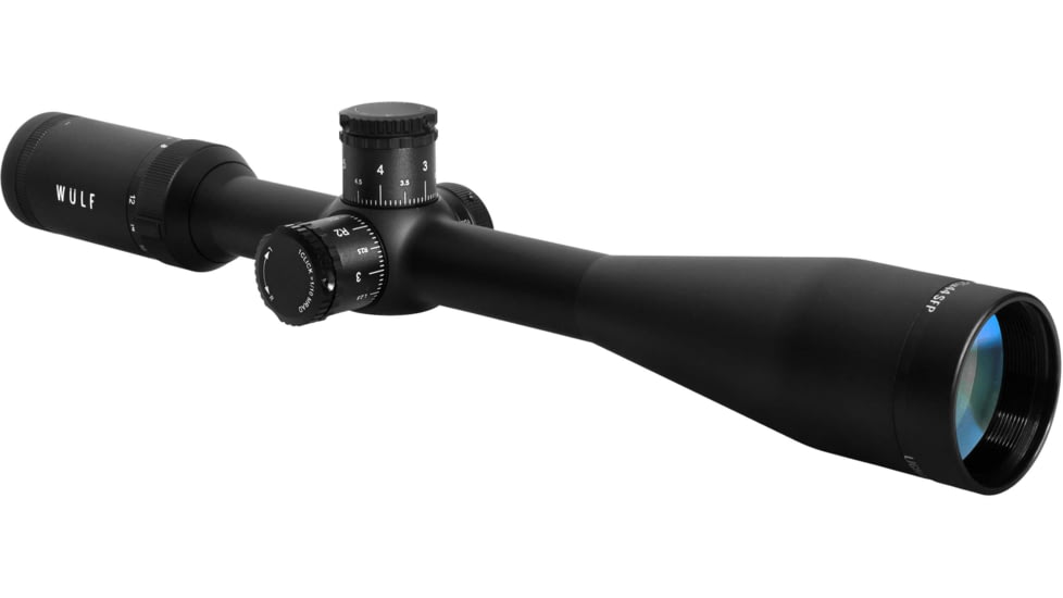 Wulf Optics Lightning 7-25x44 Rifle Scope, 1in Tube, Second Focal Plane, Half Mil-Dot Reticle, Black, WU9103