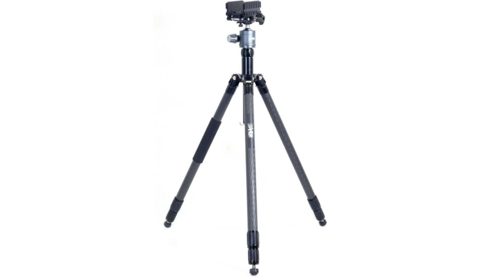 Wulf Optics RAPTOR Carbon Fibre Tripod Shooting System w/ Ball Head, Gun Clamp and Arca Adapter Kit, Grey, WU7300