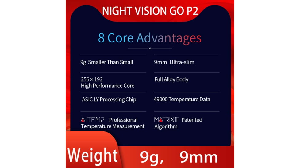 Xinfrared Cell Thermal Camera, 9mm Ultra-Slim, Silver, Medium, P2