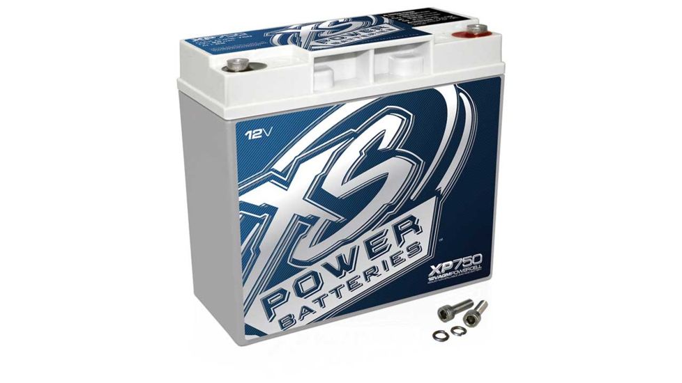 XS Power XP750 Supplemental AGM Deep Cycle 12 Volt Battery - 750A, 22Ah, 750W, White XP750
