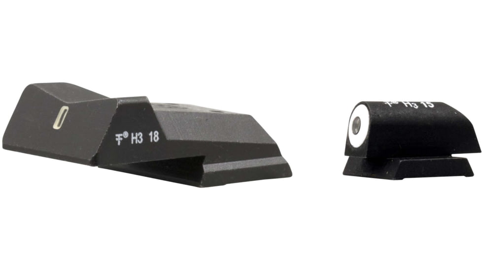 XS Sight Systems DXT Big Dot Pistol Tritium Night Sight, Colt Enhanced Commander 4.25in Novak Rear, Matte Black, Standard, NE-0011S-5