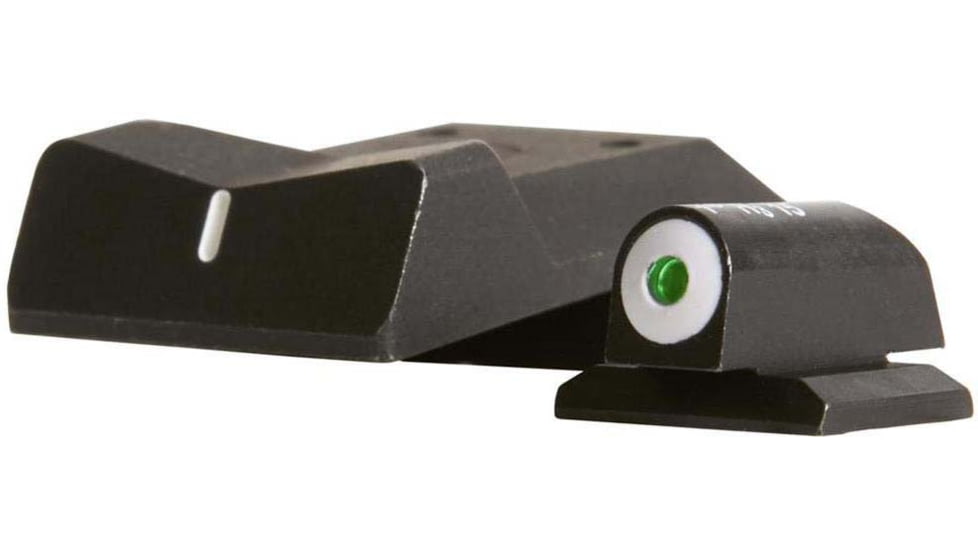 XS Sight Systems DXW Big Dot Pistol Tritium Night Sight, Springfield Champion and Compact, Novak Rear, Matte Black, Standard, SP-0003S-3