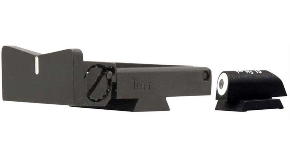 XS Sight Systems DXW Big Dot Pistol Tritium Night Sight, Springfield Trophy Match and Range Officer, LPA, Matte Black, Standard, SP-0005A-3