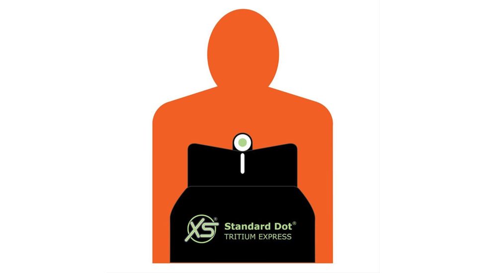 XS Sight Systems DXW Standard Dot for Sig P938, Tritium Front, White Stripe Rear SI-0010P-4