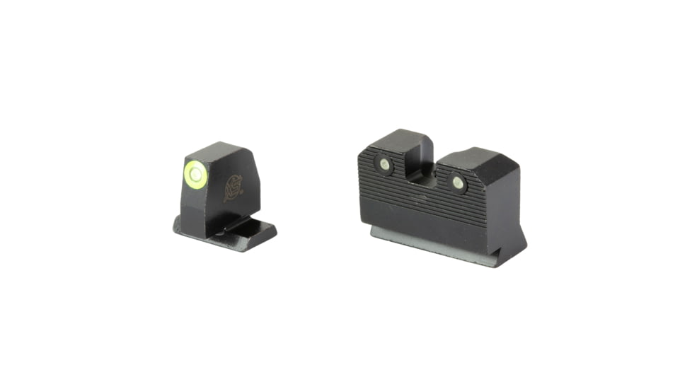 XS Sights R3D 2.0, Suppressor Height Tritium Night Sight, For S&amp;W M&amp;P OR Full Size &amp; Compact, Green Front Outline, Green Tritium Front/Rear, SW-R205P-6G