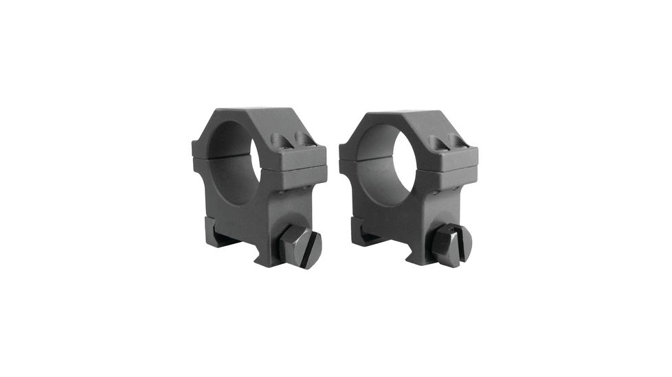 Yankee Hill Machine 4-Screw Scope Ring Set Medium One Inch Weaver Matte Black