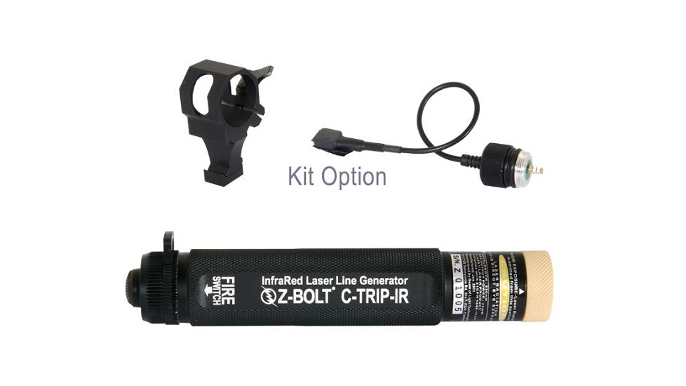Z-Bolt Infrared Line Laser for Trip Wire Detection - EOD/ SWAT, Ranger Green, IR, NSN 5855-01-633-6760, C-TRIP-IR-RG
