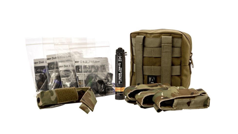 Z-Bolt Infrared Dot Laser Designator, Restricted Sale, 5.000 Meter Range, ANSI CLASS 3R, 4 Pcs Kit, Multicam, MARK-4ir-KIT-4-SP-MC