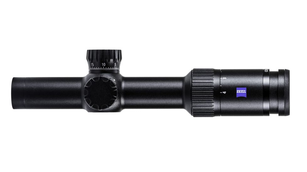 Zeiss Conquest V4 1-4x24 Rifle Scope w/Exposed Elevation Turret, ZQAR #62 Illuminated Reticle, Fixed Parallax 522905-9962-060