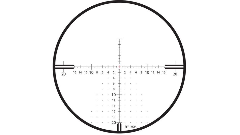 Zeiss Conquest V4 Rifle Scope, 6-24x50mm, 30mm Tube, ZMOAi-T20, Black, NSN 9013.10.1000, 522955-9965-080