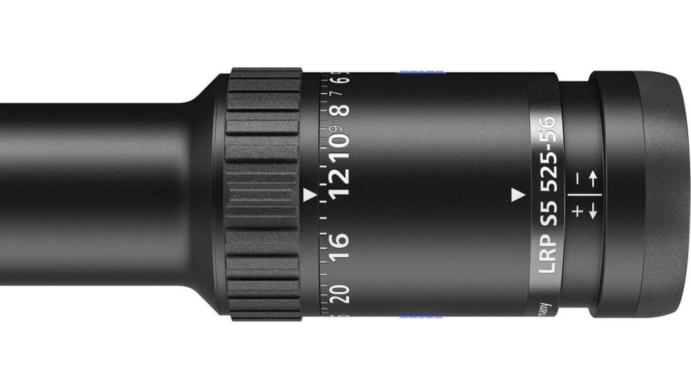 Zeiss LRP S5 525-56 Rifle Scope, 5-25x56mm, ZF-Mri 16 Reticle, Black, Large, NSN 9013.10.1000, 522295-9916-090