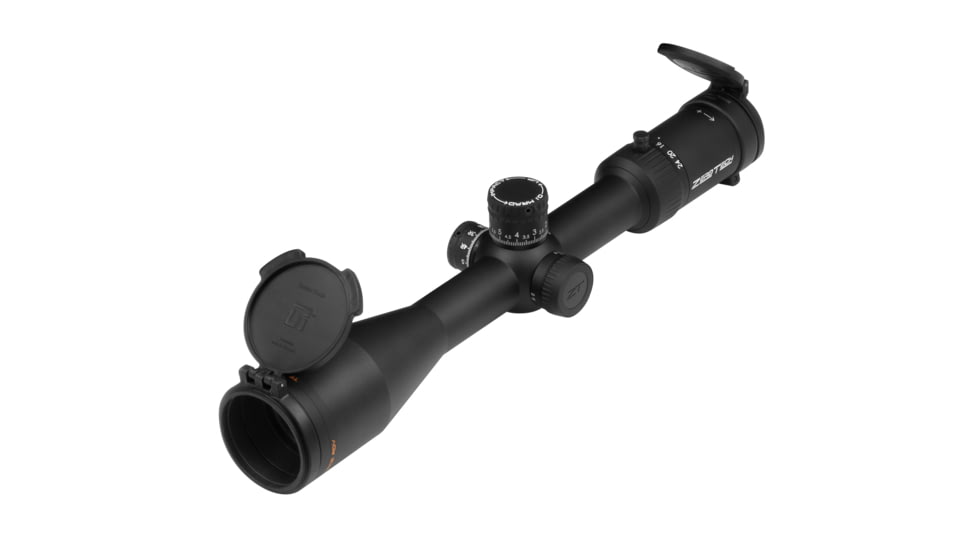 ZeroTech Optics Trace Advanced 4-24x50mm Rifle Scope, 30mm Tube, First Focal Plane, Illuminated RMG-IR FFP Reticle, MRAD, Black, TR4245F-IR