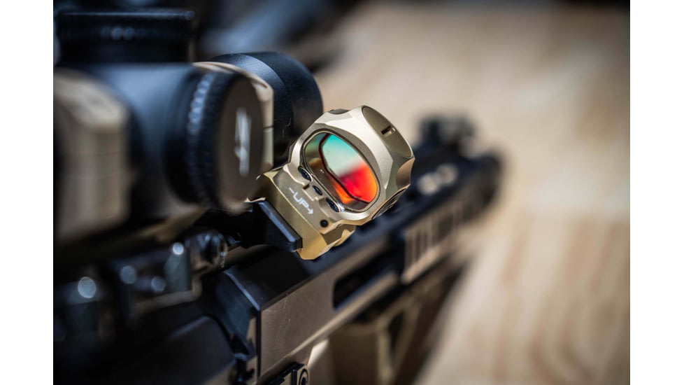 ZeroTech Optics Trace H.A.L.O 1x28mm Enclosed Micro Reflex Red Dot Sight, 3 MOA Dot, Flat Dark Earth, TRAE28-FDE