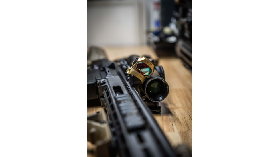ZeroTech Optics Trace H.A.L.O 1x28mm Enclosed Micro Reflex Red Dot Sight, 3 MOA Dot, Flat Dark Earth, TRAE28-FDE
