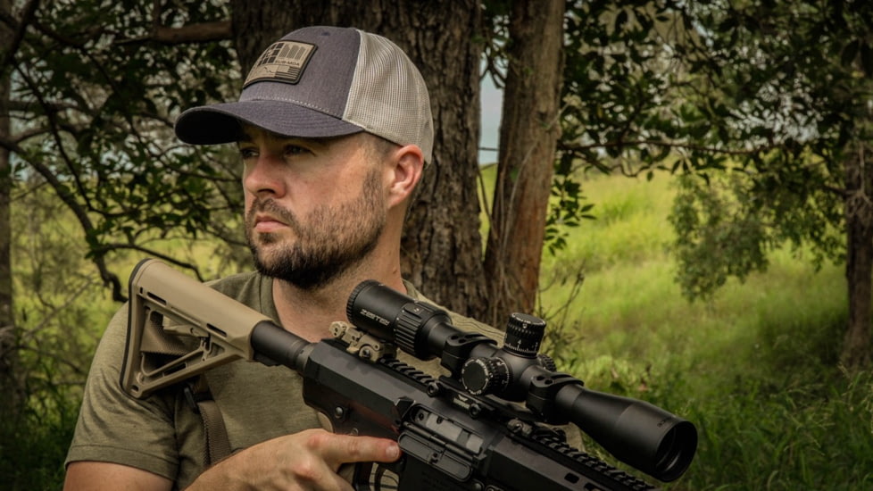 ZeroTech Optics Vengeance 4-16x44mm 30mm Tube Rifle Scope, First Focal Plane, RMG Reticle, Black, VG4164F