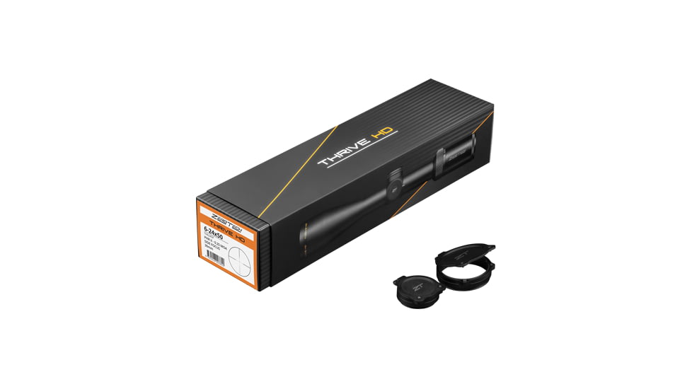 ZeroTech Optics Thrive HD Rifle Scope, 6-24x50mm, 30mm Tube, Second Focal Plane, PHR II Reticle, Black, TH6245P