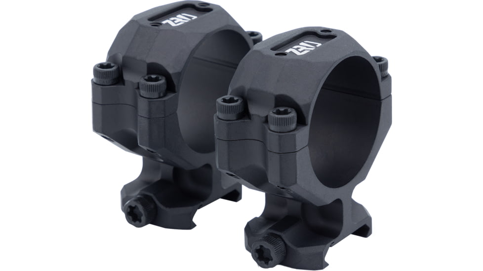 ZRODelta StealthCut 34mm x 1.25 Height Scope Ring Set, 6061 Black Anodize, ZRO-SC-34-M
