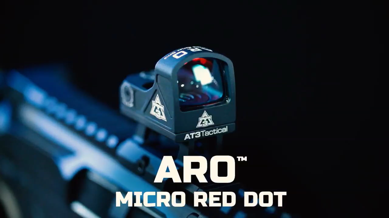 opplanet at3 tactical aro reflex sight for ar 15 shotgun or pistol video