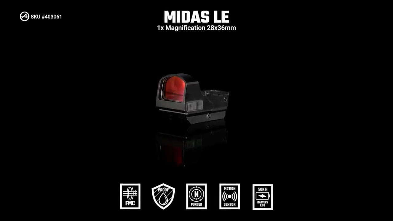 opplanet athlon optics 403061 midas le red dot 1x magnification features video