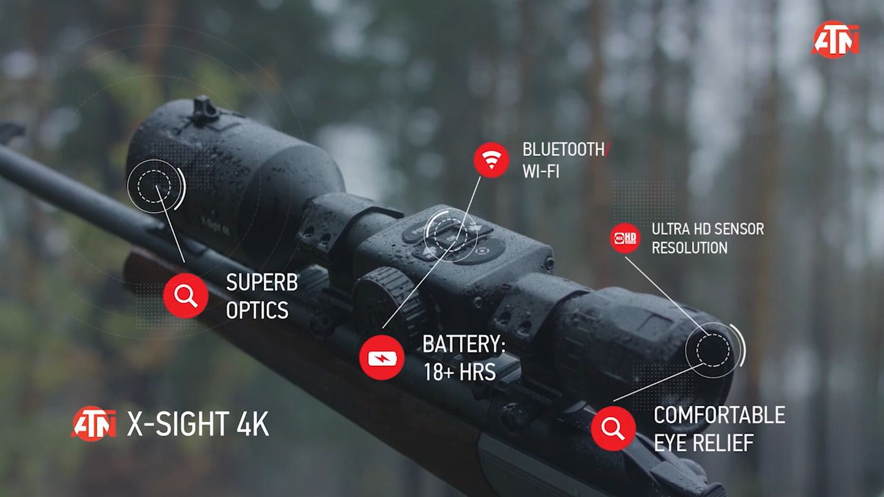 opplanet atn x sight 4k pro edition smart riflescope use video