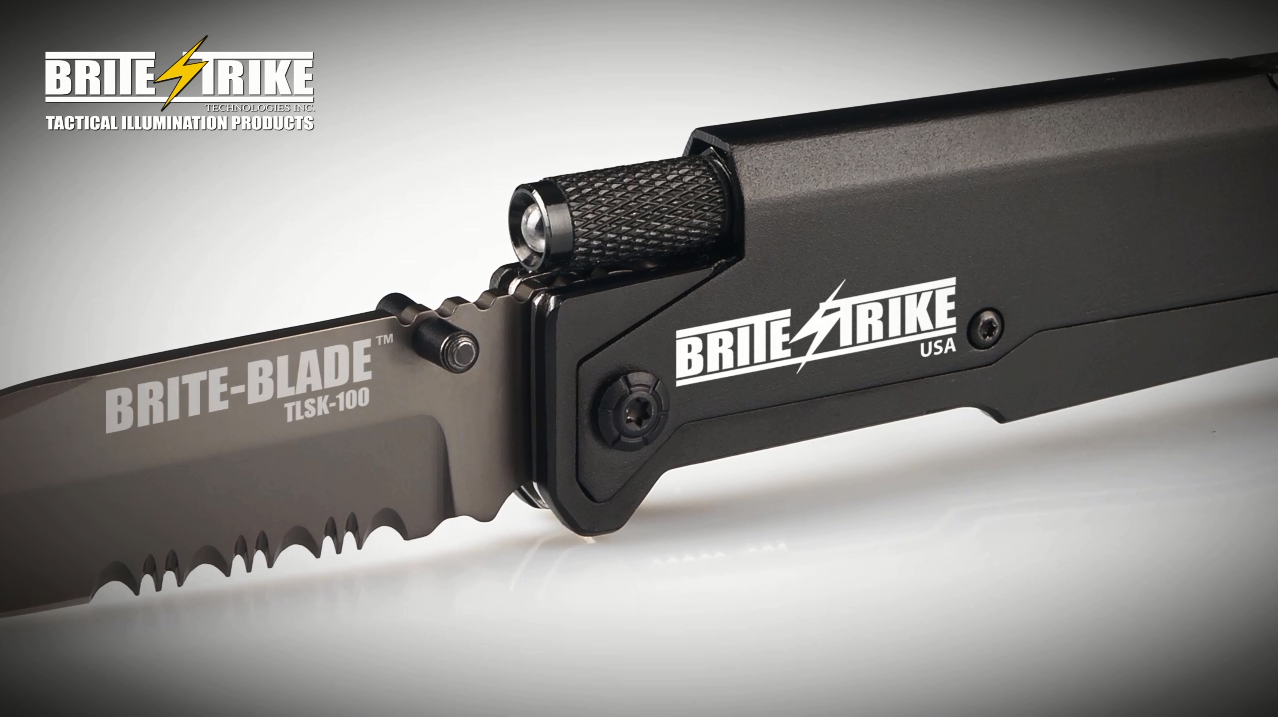 opplanet brite strike technologies brite blade tactical survival knife with mini led flashlight flv