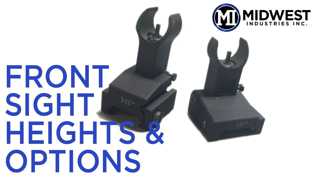 opplanet midwest industries front sight height sight options video