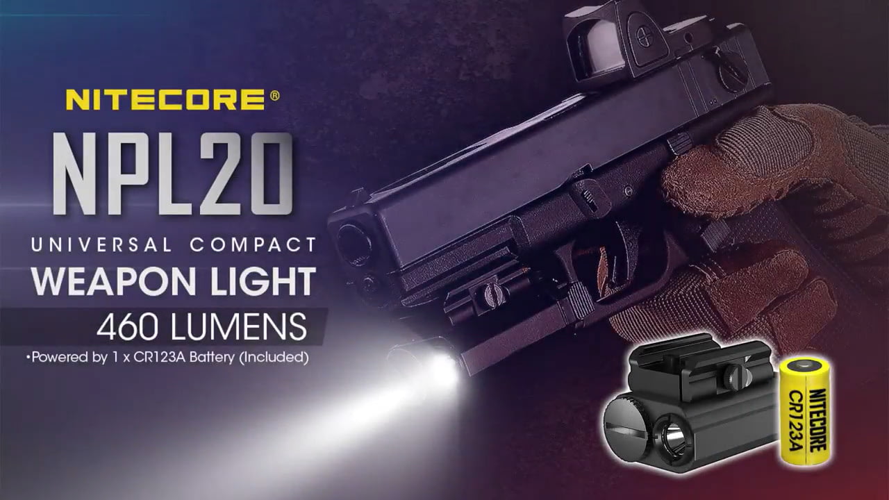 opplanet nitecore npl20 compact rail mount flashlight video