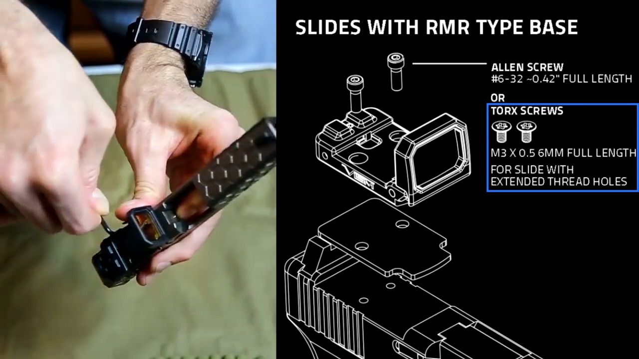 opplanet vism flip dot pistol sight installation video