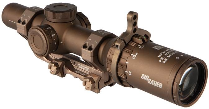 SIG SAUER Tango6T DVO 1-6x24mm Rifle Scope, 30mm Tube, First Focal