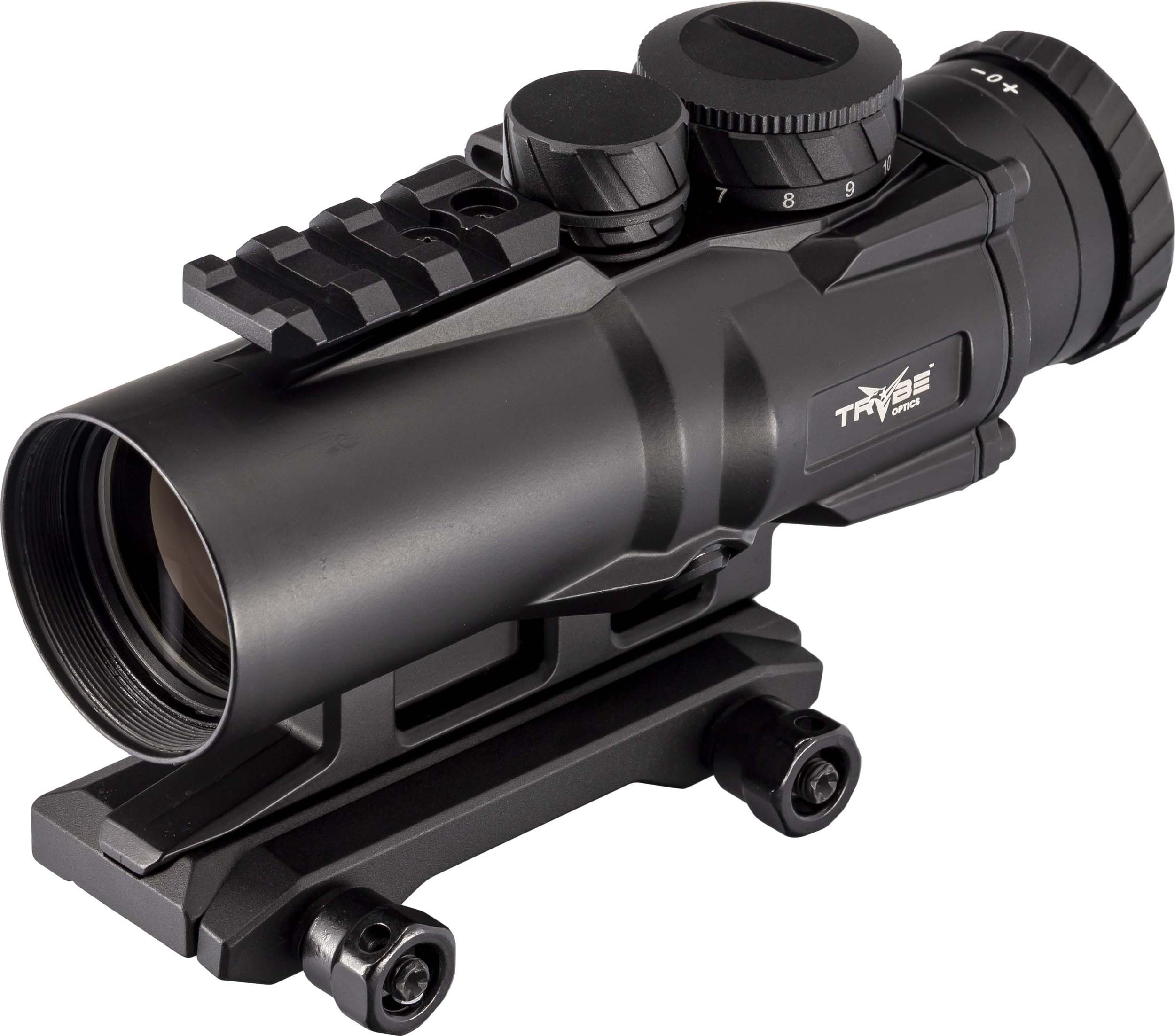 TRYBE Optics 3x32mm Compact Prism Scope Red Dot Sight, 32mm Tube